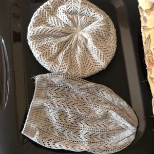 Grey knit hats women